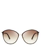 Tom Ford Penelope Oversized Round Sunglasses, 59mm