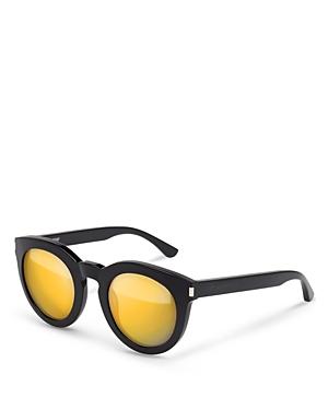 Saint Laurent Surf Mirrored Round Sunglasses