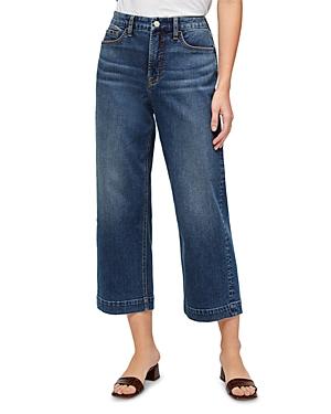 Jen 7 Cropped Wide Leg Jeans In Quincy