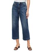 Jen 7 Cropped Wide Leg Jeans In Quincy