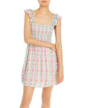 French Connection Bibiana Smocked Printed Mini Dress