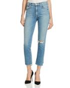 Mother High Rise Rascal Ankle Jeans In Blue