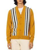 Sandro College Wool Stripe Cardigan