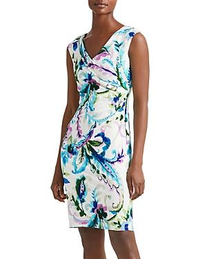 Lauren Ralph Lauren Printed Pleated Sheath Dress