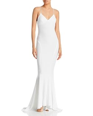 Norma Kamali Low Back Mermaid Gown