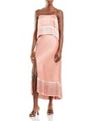 Cinq A Sept Eastwood Fringed Silk Midi Dress