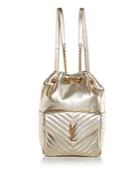 Saint Laurent Joe Lame Leather Backpack