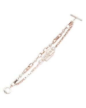Carolee Chain & Resin Flex Bracelet