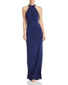 Laundry By Shelli Segal Sleeveless Ruched Gown