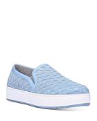 Donald Pliner Women's Woven Leather Slip-on Sneakers