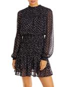 Aqua Ditsy Geo Smocked Mini Dress - 100% Exclusive
