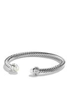 David Yurman Cable Classics Bracelet With Pearl & Diamonds