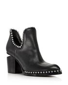Alexander Wang Women's Gabi Pointed Toe Studded Leather High-heel Ankle Boots