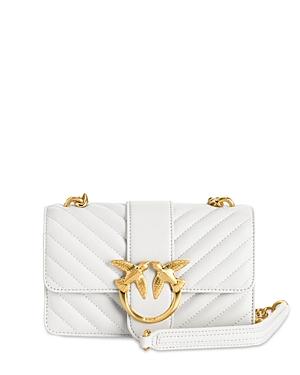 Pinko Love Mini Icon Leather Shoulder Bag