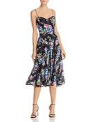 Milly Emily Floral Silk Dress