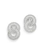 Bloomingdale's Diamond Interlocking Circle Drop Earrings In 14k White Gold, 2.5 Ct. T.w. - 100% Exclusive