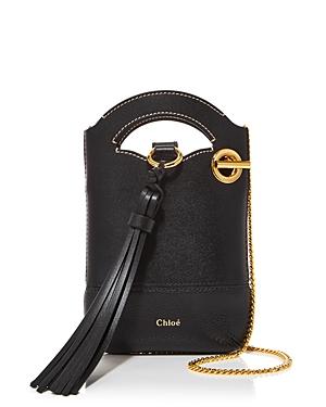 Chloe Walden Mini Leather Crossbody Phone Pouch