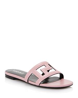 Versace Women's Greca Maze Flat Slide Sandals
