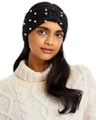 Aqua Imitation Pearl Knit Headband - 100% Exclusive