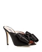 Sjp By Sarah Jessica Parker Women's Vesper Satin Bow High-heel Slide Sandals