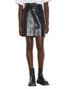 Sandro Leena Leather Mini Skirt