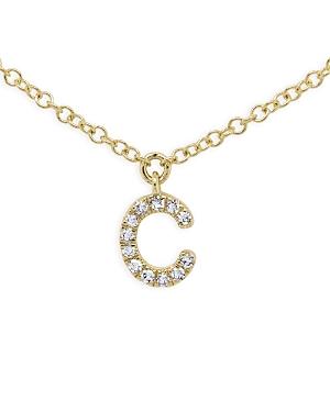 Moon & Meadow 14k Yellow Gold Diamond Initial Pendant Necklace, 18 - 100% Exclusive