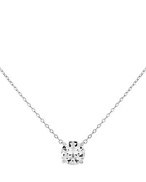 Adinas Jewels Juliette Cubic Zirconia Solitaire Pendant Necklace, 15-17