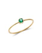 Zoe Chicco 14k Yellow Gold Emerald Bezel-set Ring
