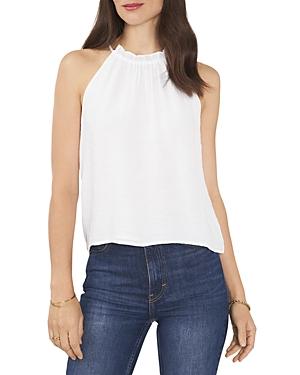 1.state Ruffle Trim Halter Top