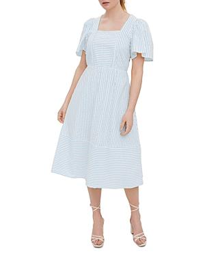 Vero Moda Juno Seersucker Midi Dress