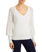 Sioni Mixed Media Sleeve Sweater