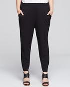 Eileen Fisher Plus Slim Slouchy Ankle Pants