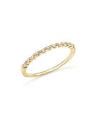 Diamond 11 Stone Stackable Band In 14k Yellow Gold, .10 Ct. T.w.
