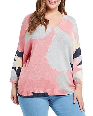 Nic+zoe Plus Citrus Splash Sweater