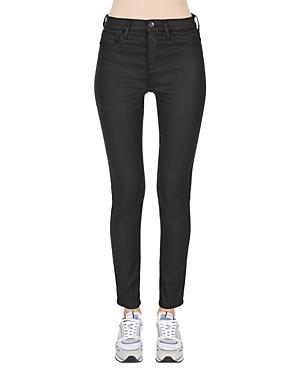 Emporio Armani Skinny Jeans In Solid Black