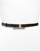 Salvatore Ferragamo Women's Slim Leather Belt