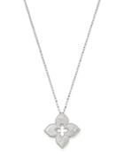 Roberto Coin 18k White Gold Petite Venetian Princess Diamond Pendant Necklace, 17