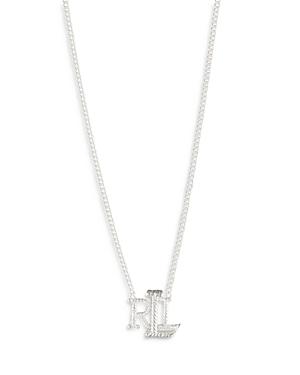 Lauren Ralph Lauren Lrl Logo Pendant Necklace, 17