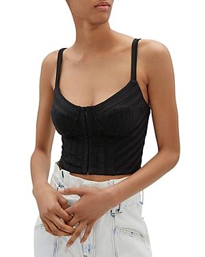 Jonathan Simkhai Standard Dee Compact Rib Bustier Tank Top