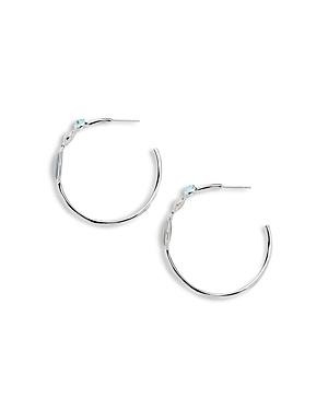 Ippolita Sterling Silver Rock Candy Three Stone Drop Hoop Earrings