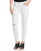 Mother The Looker Ankle Fray Jeans In Little Miss Innocent