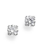 Bloomingdale's Certified Diamond Stud Earrings In 14k White Gold, 1.0 Ct. T.w. - 100% Exclusive