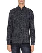 The Kooples Retro Squares Classic Fit Button-down Shirt