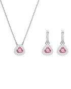 Swarovski Millenia Pink Crystal Drop Earrings & Necklace Set, 14.9