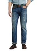 Polo Ralph Lauren Stretch Distressed Classic Fit Jeans In Forrester