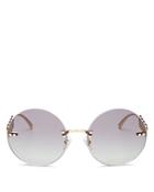Versace Women's Round Rimless Sunglasses, 59mm