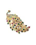 Carolee Mom's The Word Peacock Pin