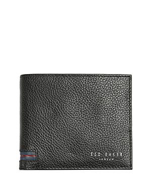 Ted Baker Striped Leather Coin Pocket Wallet