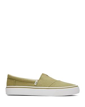 Toms Women's Washed Canvas Slip On Sneakers