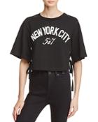 Cinq A Sept Harlow Lace-up Tee